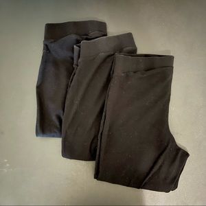 BUNDLE Torrid black cotton cropped leggings 1XL
